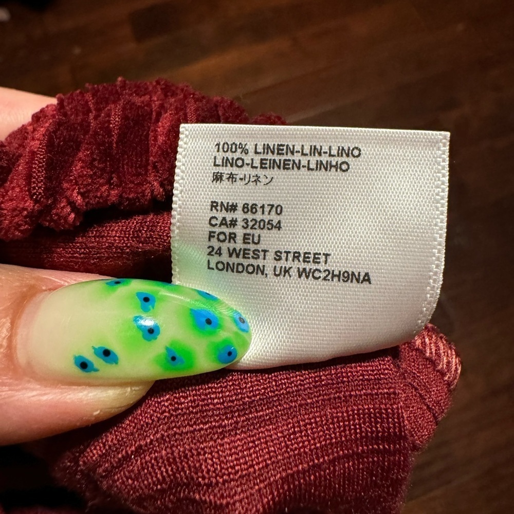 Urban Renewal pants pull on flare cut ribbed texture velvet like fabric sz med - Picture 9 of 9